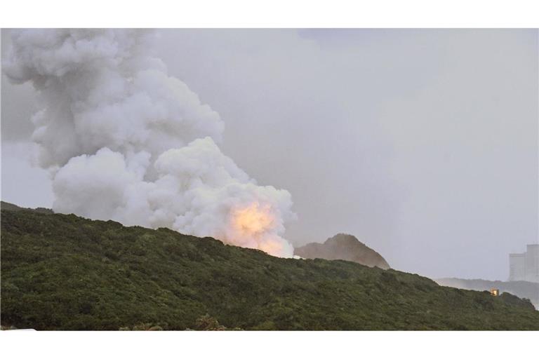 In der Testanlage für das Epsilon-Kleinraketentriebwerk der Japan Aerospace Exploration Agency im Tanegashima Space Center in Minamitane ist ein Feuer ausgebrochen.