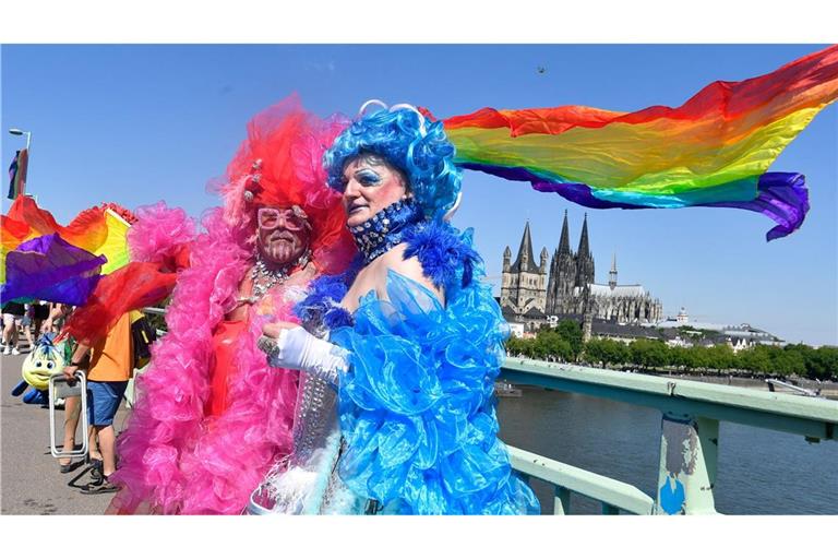 In Köln ist der CSD-Umzug einer der größten seiner Art (Archivbild).