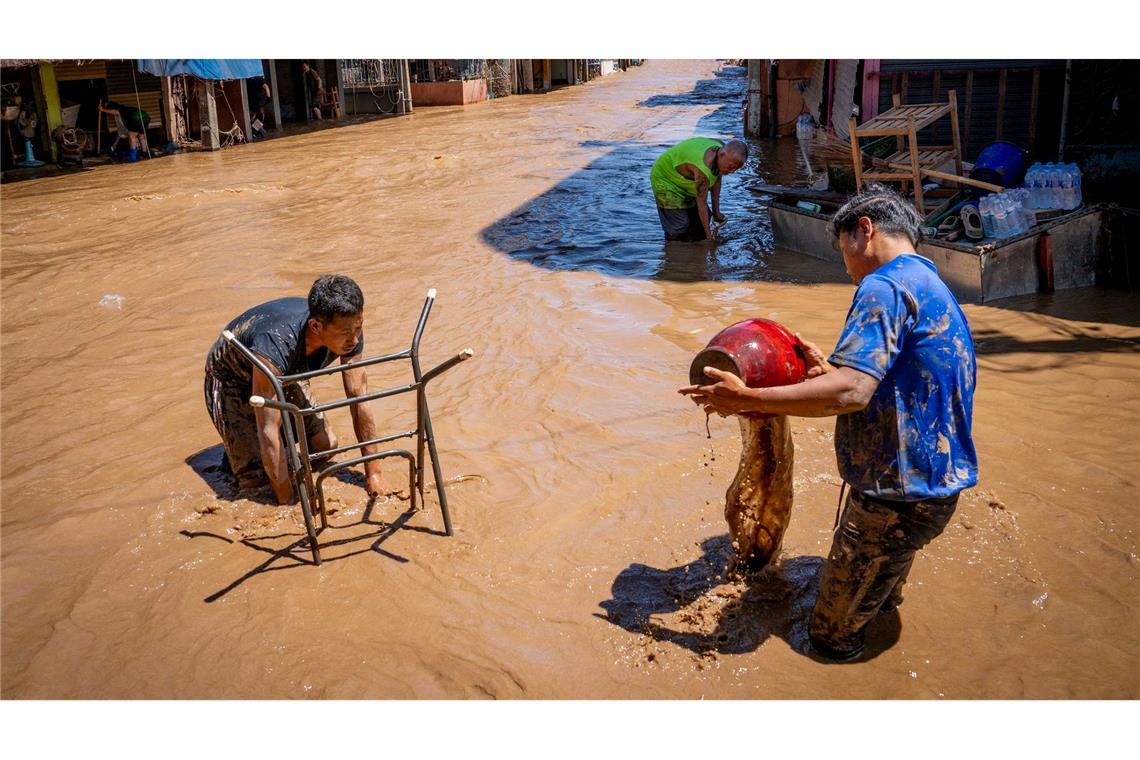 In Nordthailand gibt es schwere Überschwemmungen.