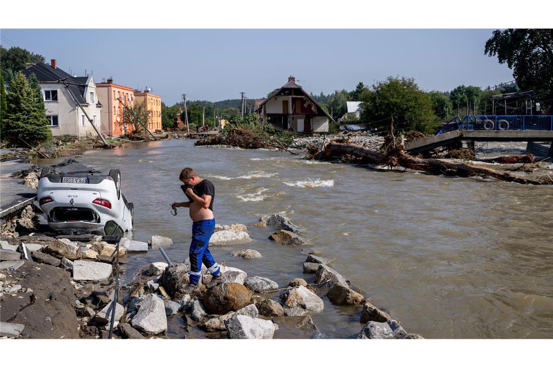 In Tschechien rechnen Experten mit hohen Hochwasser-Schäden.