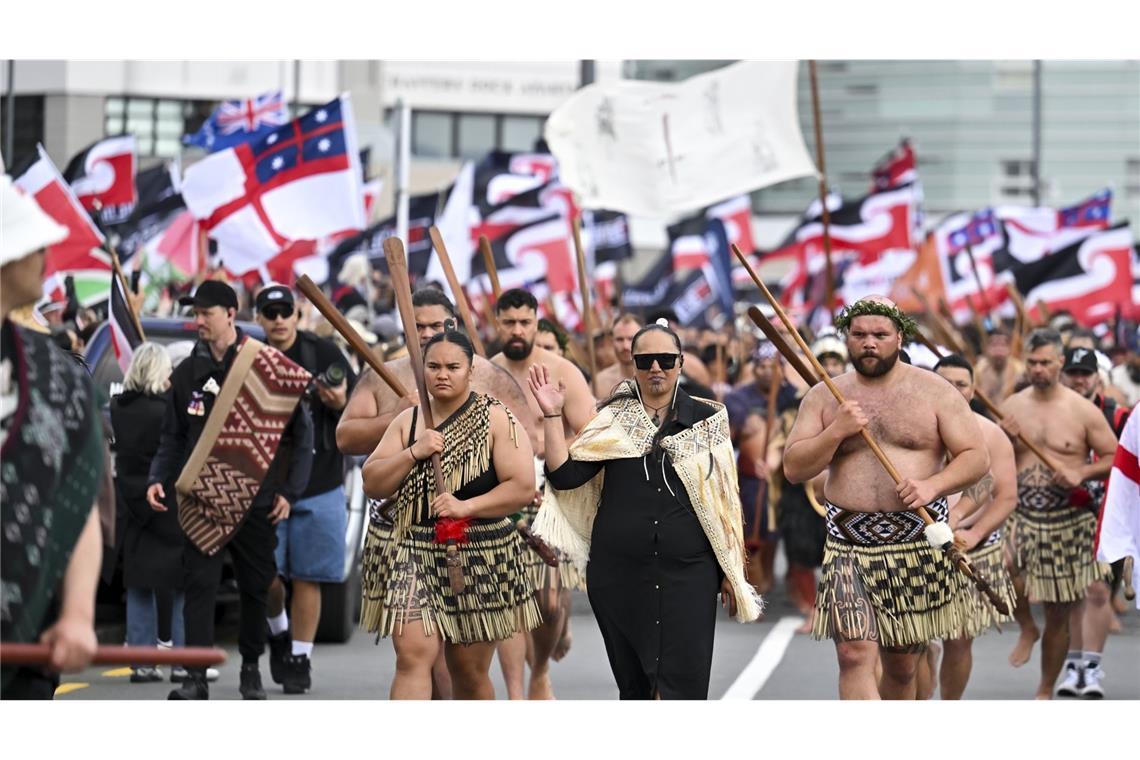 Indigene Maori protestieren seit neun Tagen friedlich in diversen Städten des Landes.