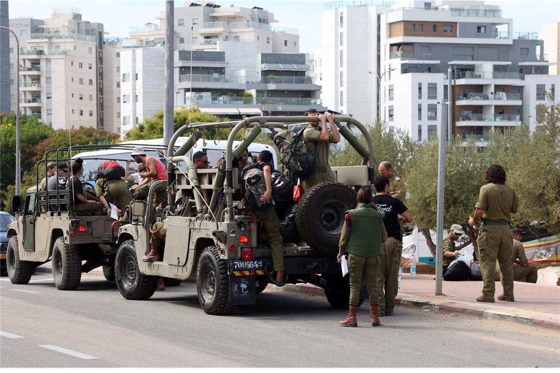 Israelisches Militär war auf den Straßen unterwegs.