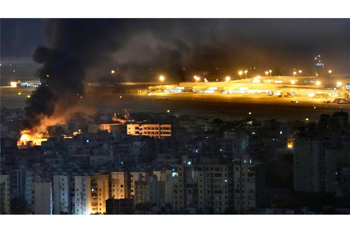 Israels Luftwaffe flog in der Nacht zu Montag erneut Angriffe im Libanon.