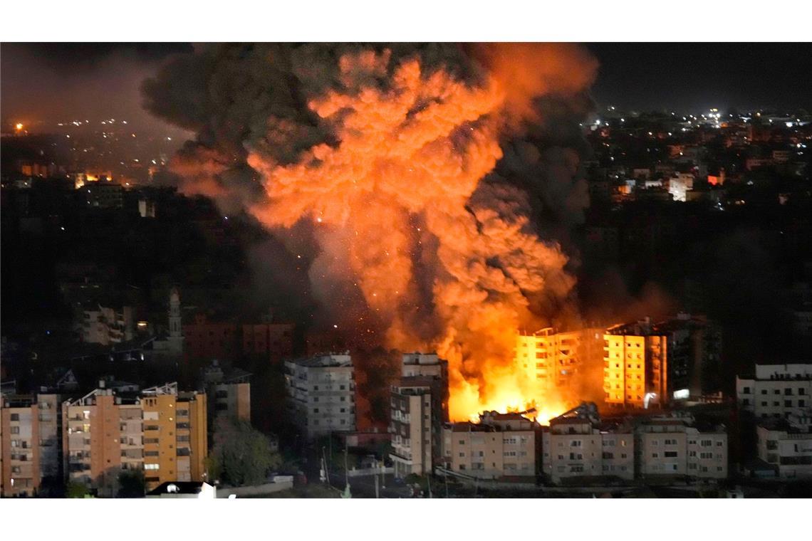 Israels Luftwaffe nimmt weiter Ziele im Libanon unter Beschuss.