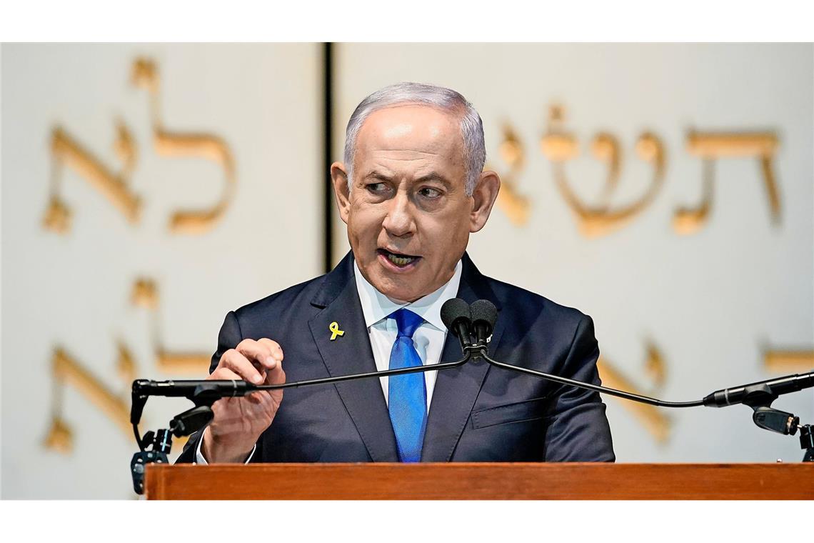 Israels Ministerpräsident Benjamin Netanjahu äußerte sich nach dem Großangriff (Archivbild).