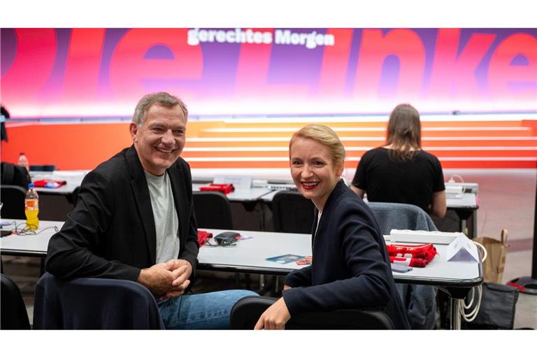 Jan van Aken und Ines Schwerdtner wollen die Linke aus der Krise führen.