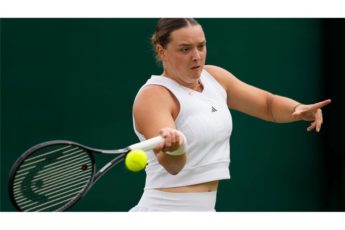 Jule Niemeier kämpft sich in die zweite Runde bei den US Open.