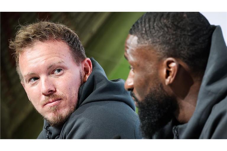 Julian Nagelsmann (l.) kann gegen die Niederlande ein Etappenziel erreichen.