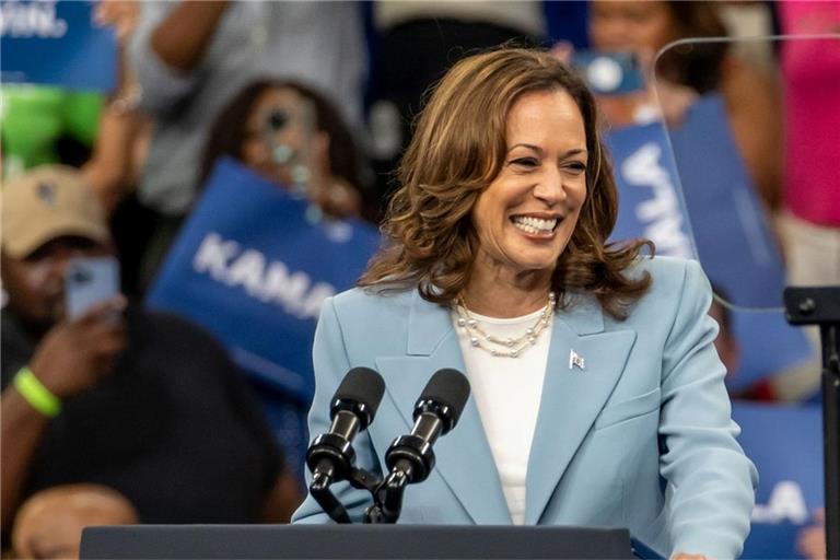 Kamala Harris im Juli 2024 bei einer Veranstaltung in Atlanta.