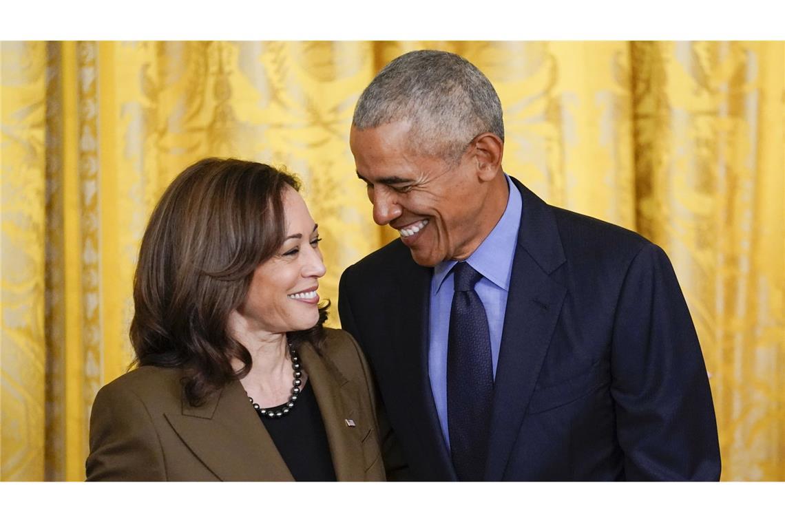 Kamala Harris und Barack Obama