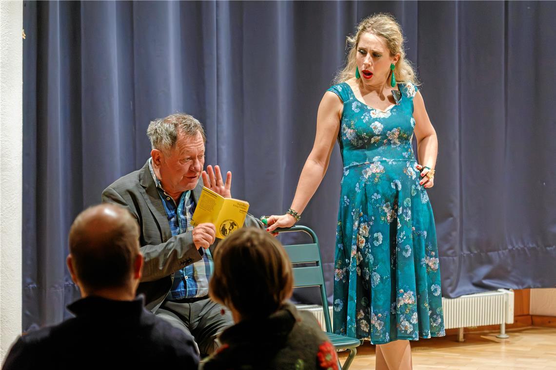 Klaus Ellmer und Steffi Bepunkt haben sehr intensiv gespielt. Foto: Stefan Bossow