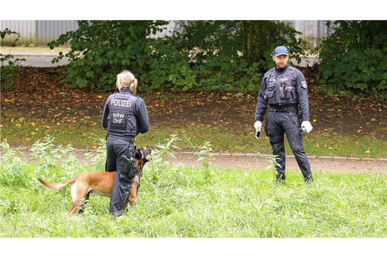 Knapp drei Wochen nach dem tödlichen Messerangriff in Solingen sucht die Polizei in der Stadt erneut nach Beweismitteln.