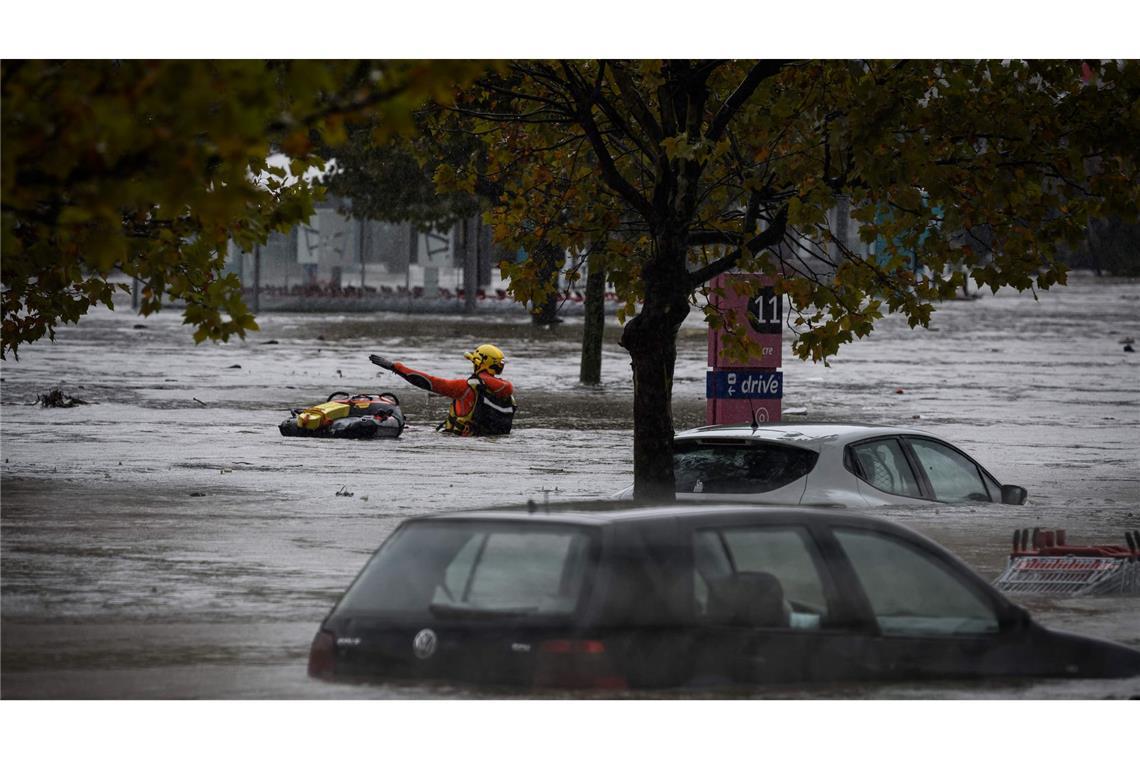 Land unter im Département  Rhône in Frankreich