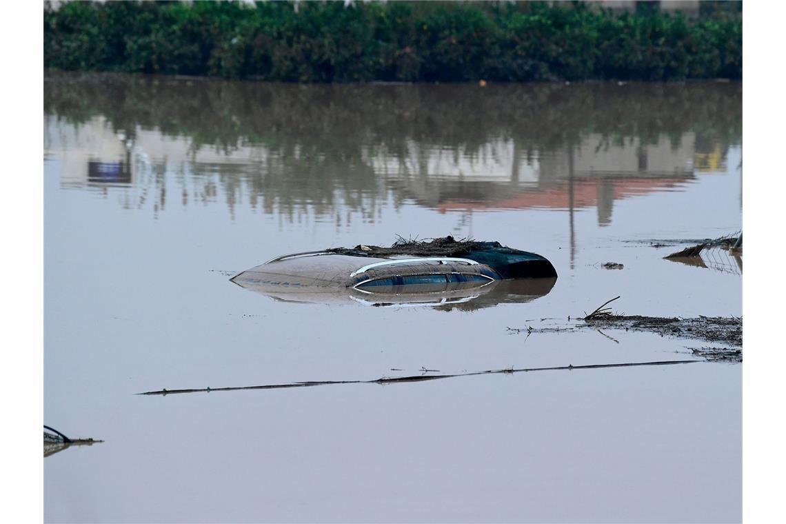 Land unter in Spanien.