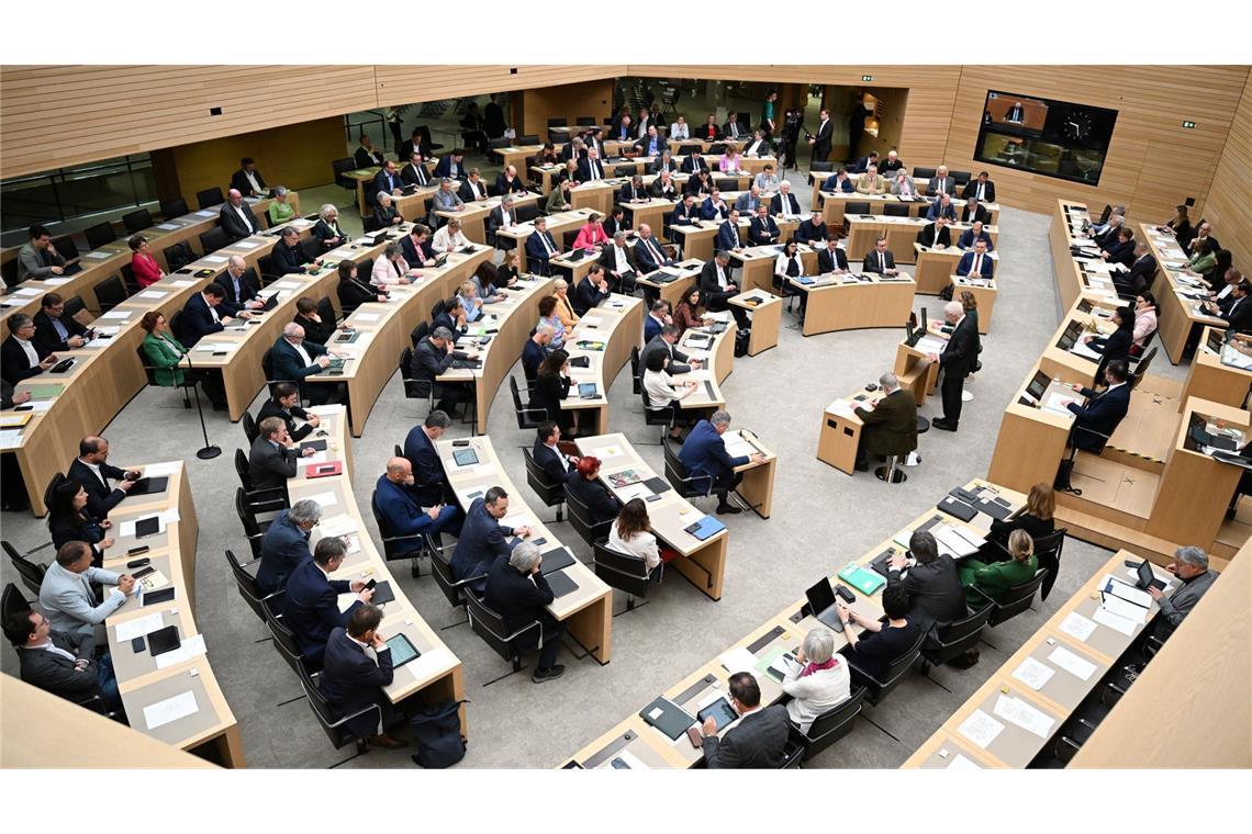 Landtag in Baden-Württemberg.