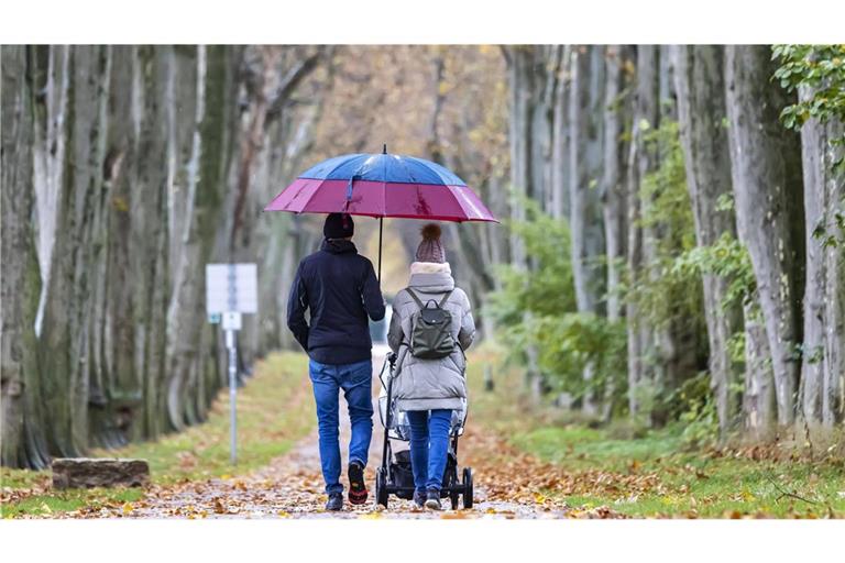 Laut DWD muss im Südwesten bis zum Wochenende immer wieder mit Regen gerechnet werden (Symbolfoto).