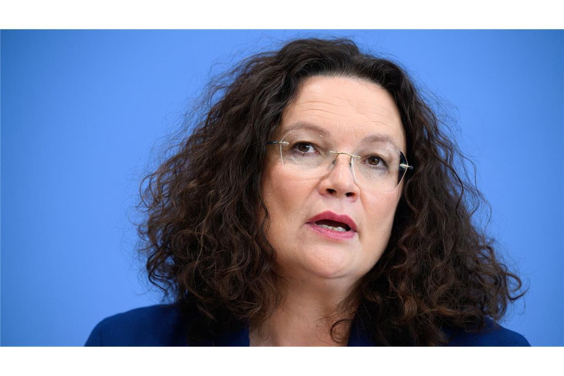 Legte ernüchternde Zahlen zur Beschäftigungsquote vor: Andrea Nahles, Vorstandsvorsitzende der Bundesagentur für Arbeit. (Archivbild)