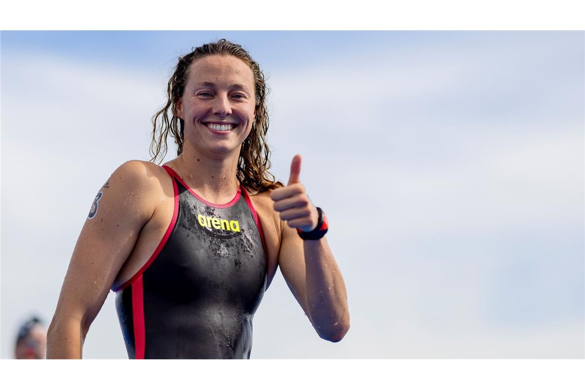 Leonie Beck hofft auf eine Olympia-Medaille im Freiwasserschwimmen.