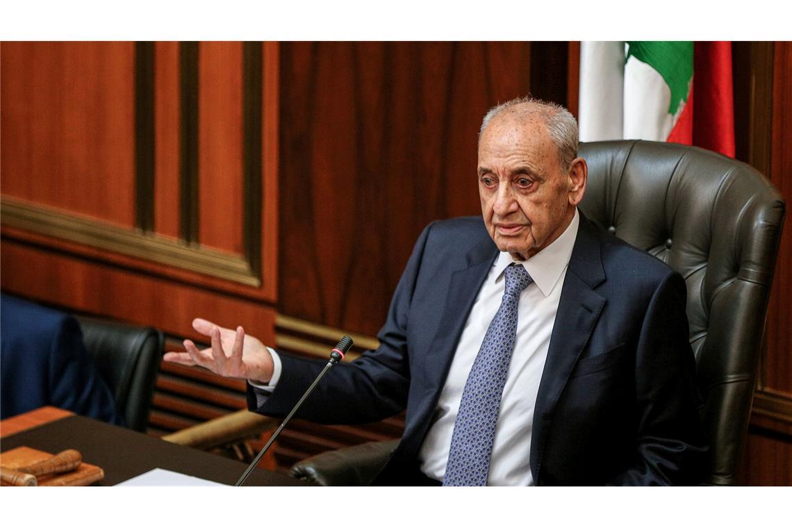 Libanons Parlamentspräsident Nabih Berri wirft Israel Dutzende Verstöße gegen die Waffenruhe mit der Hisbollah vor.