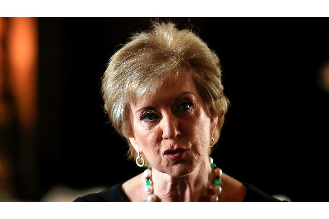 Linda McMahon führte in Trumps erster Regierung die Behörde für kleine Unternehmen. (Archivbild)