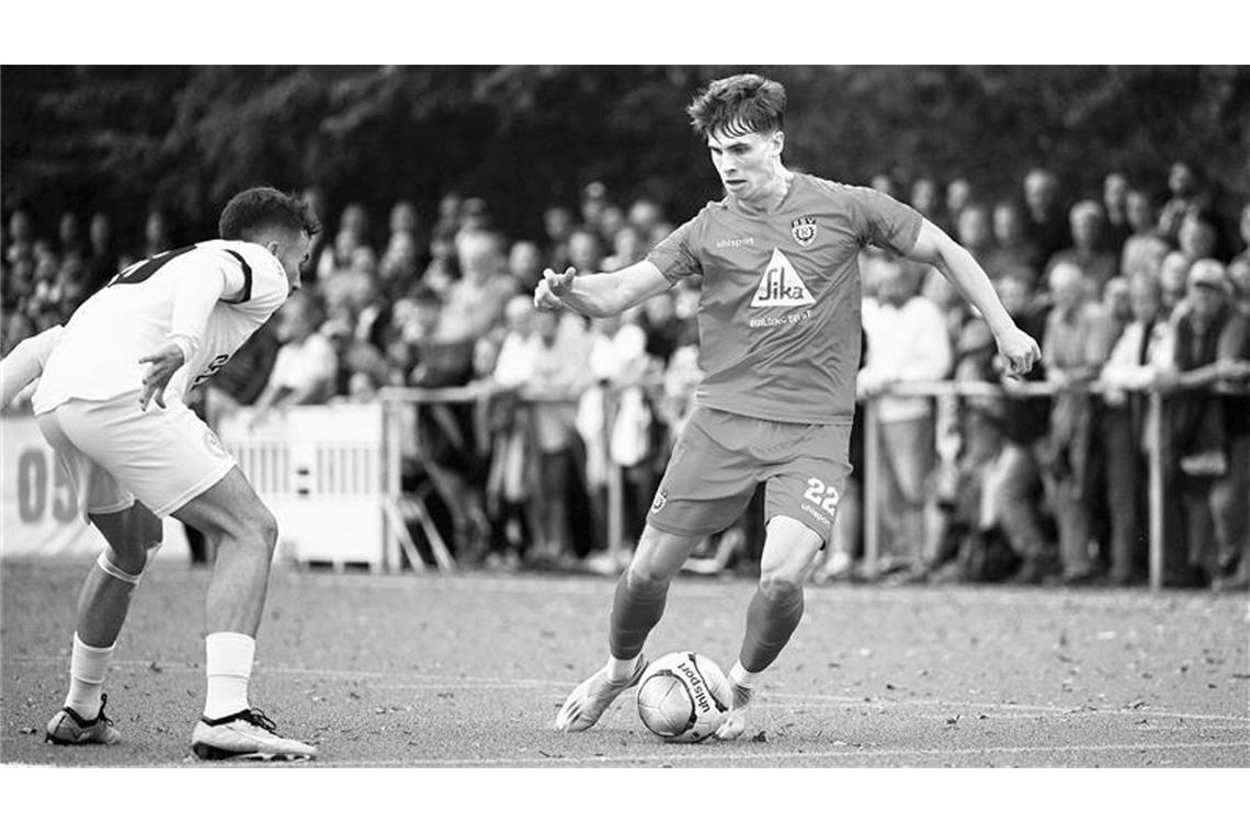 Luca Meixner, hier in einem WFV-Pokal-Spiel gegen die Young Boys Reutlingen im September 2023