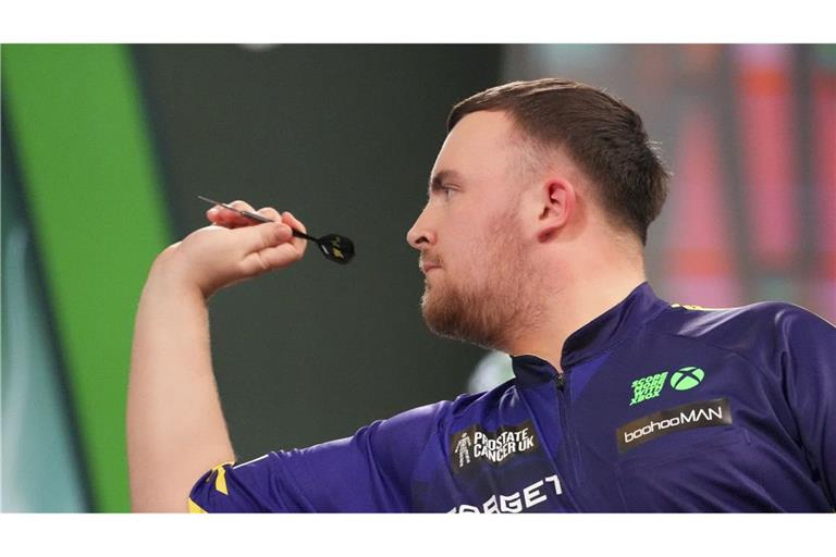 Luke Littler ist bei der Premier League Darts auch am Start.