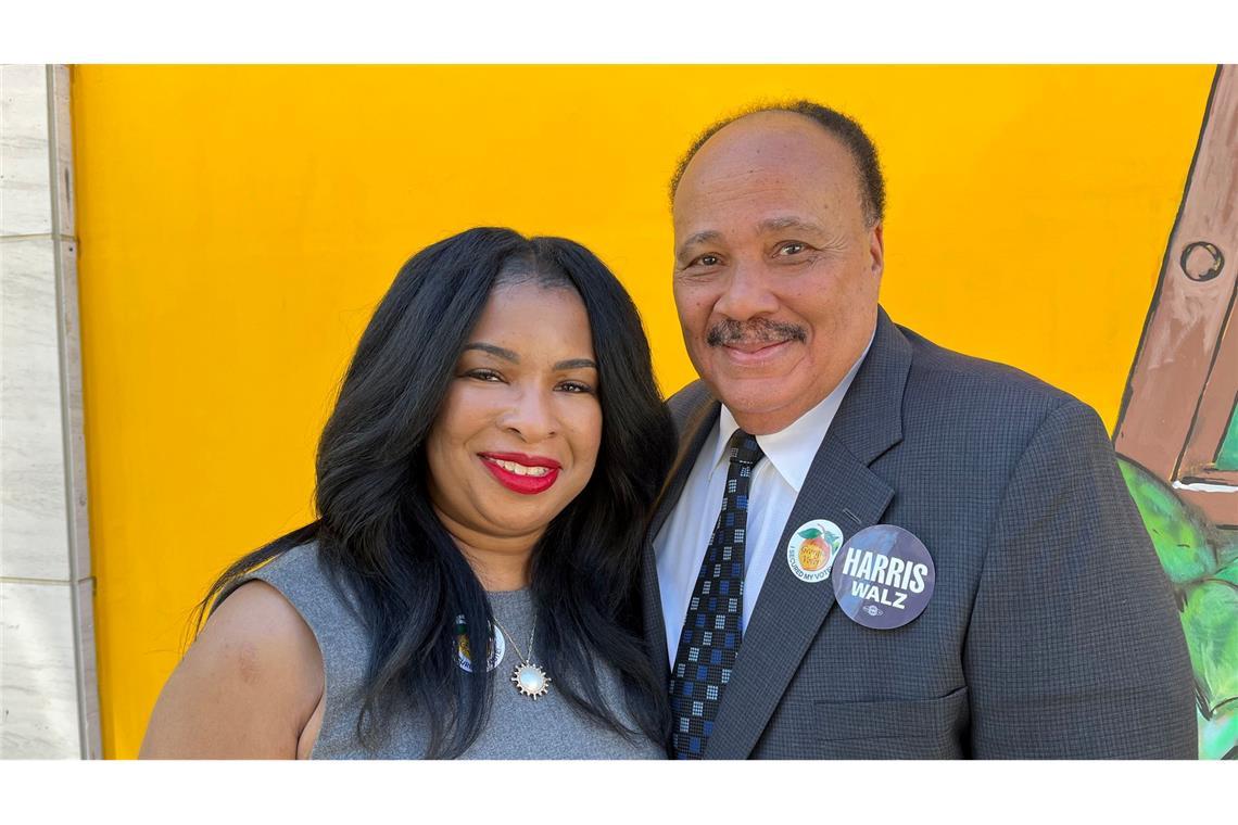 Martin Luther King III und Arndrea Waters King gehören zu den prominenten Unterstützern von Kamala Harris.