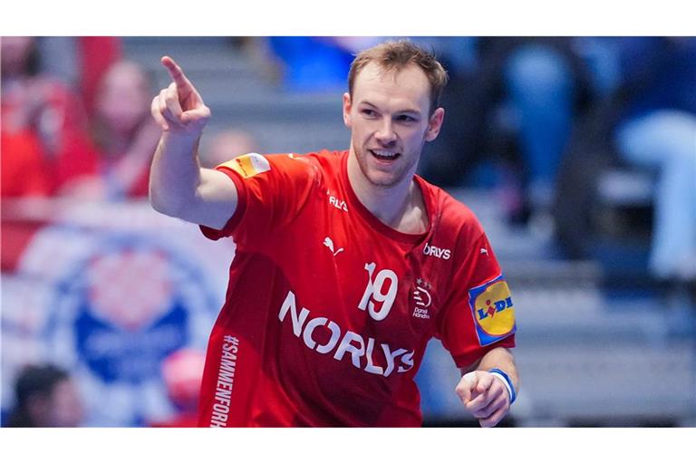 Mathias Gidsel führt Dänemark zum vierten WM-Titel nacheinander.