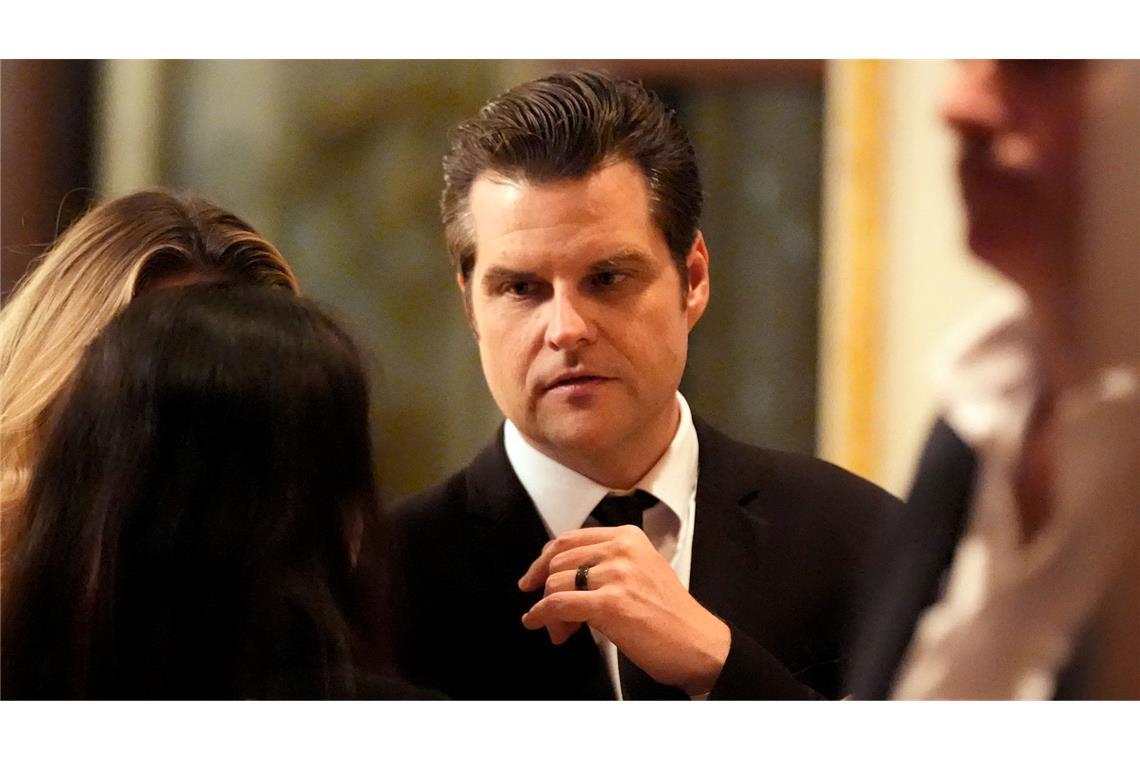 Matt Gaetz stammt aus einer wohlhabenden Familie in Florida - und ist ein lautstarker Unterstützer von Donald Trump. (Archivbild)