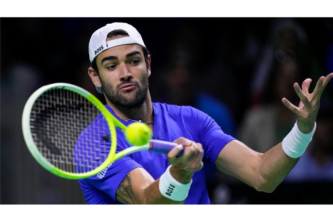 Matteo Berrettini brachte Italien gegen die Niederlande in Führung.