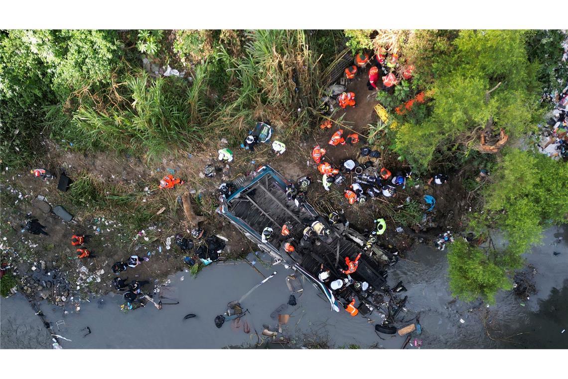 Mehr als 50 Tote bei Busunglück in Guatemala.