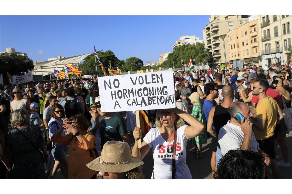 Mehrere Tausend Menschen nahmen an dem Protestzug teil.