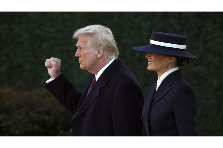 Melania Trump an der Seite ihres Mannes, US-Präsident Donald Trump.