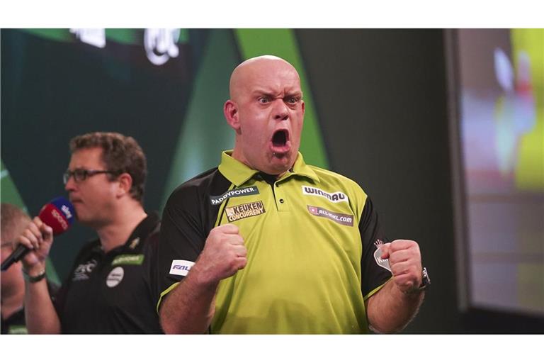 Michael van Gerwen steht im Halbfinale.