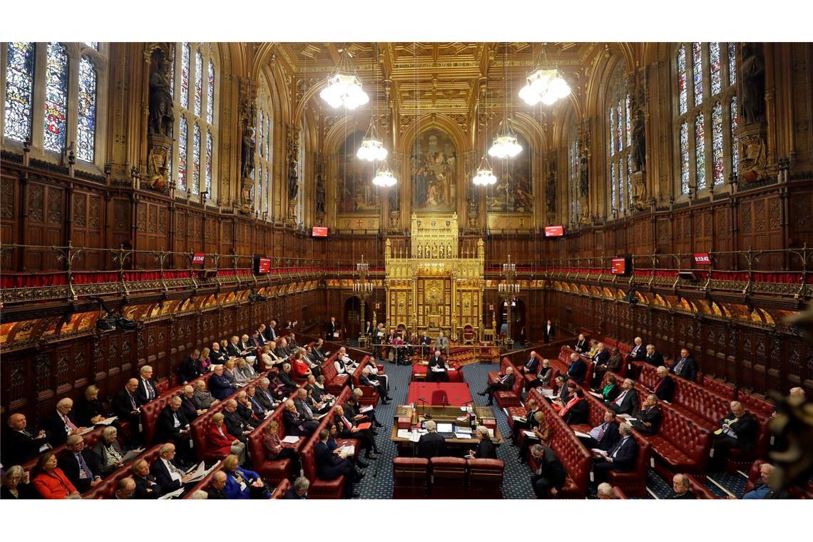 Mit etwa 800 Mitgliedern gilt das House of Lords als zweitgrößte Parlamentskammer der Welt. (Archivbild)