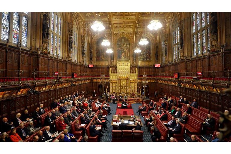 Mit etwa 800 Mitgliedern gilt das House of Lords als zweitgrößte Parlamentskammer der Welt. (Archivbild)