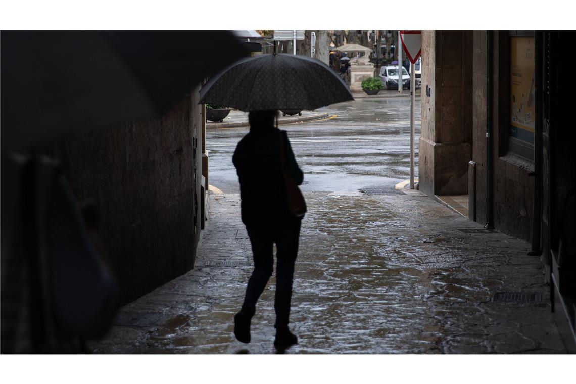 Nach den Überflutungen in Valencia trifft Spanien erneut ein Tiefdruckgebiet. Über Mallorca gab es am Dienstag starke Regenfälle.