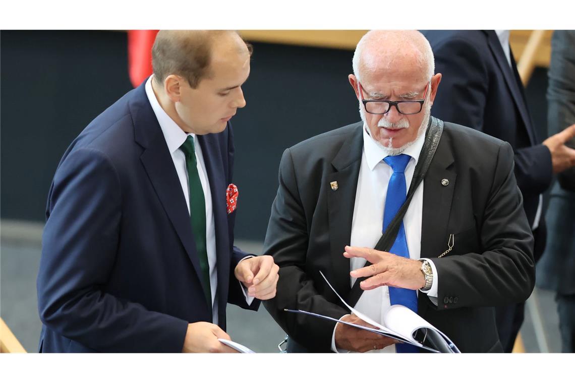 Nach einer Gerichtsentscheidung muss sich der AfD-Alterspräsidenten an Regen halten.