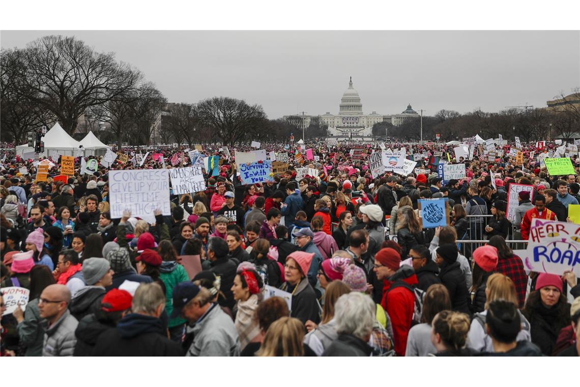 Nach Trumps erster Amtseinführung gingen landesweit Millionen von Menschen auf die Straße. (Archivbild)