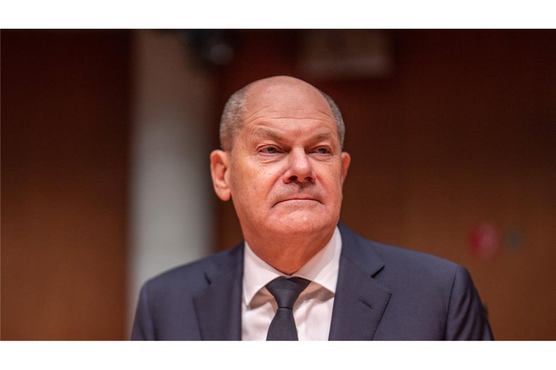 Olaf Scholz (SPD) hat mit seinen Sozialdemokraten und den Grünen gemeinsam keine Mehrheit im Bundestag. (Archivbild)