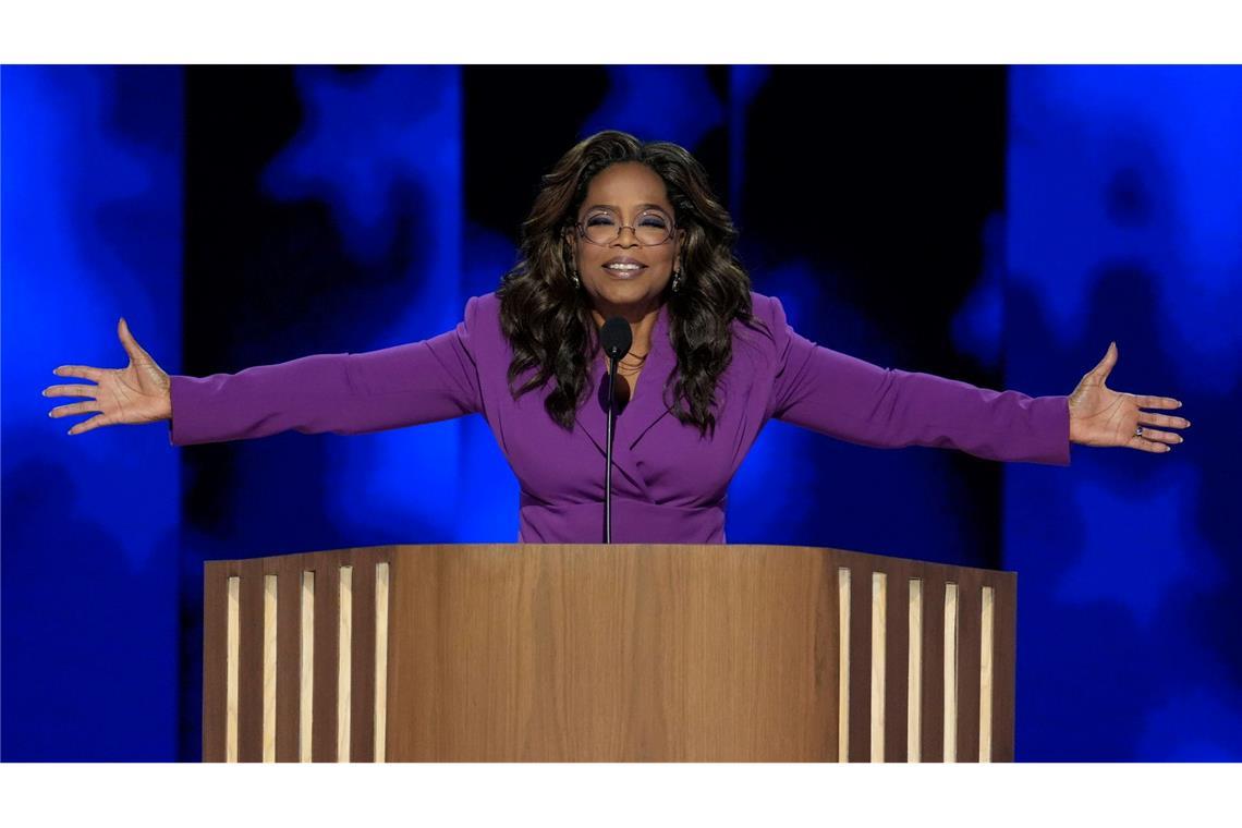 Oprah Winfrey hatte beim Parteitag einen Überraschungsauftritt.