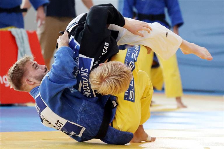 Packt künftig sehr wahrscheinlich bei den TSG-Judokas an: Der viermalige deutsche Meister Maximilian Heyder (links). Foto: Rudel