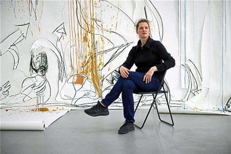 Petra Lottje beim Kunstverein Kunsthaus Potsdam. Foto: Michael Jungblut/VG Bildkunst