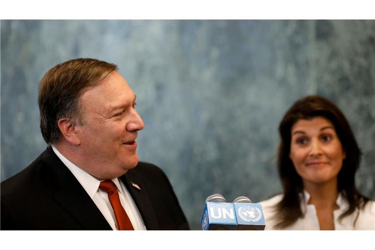 Pompeo und Haley werden nicht Teil von Trumps Regierungsmannschaft. (Archivbild)