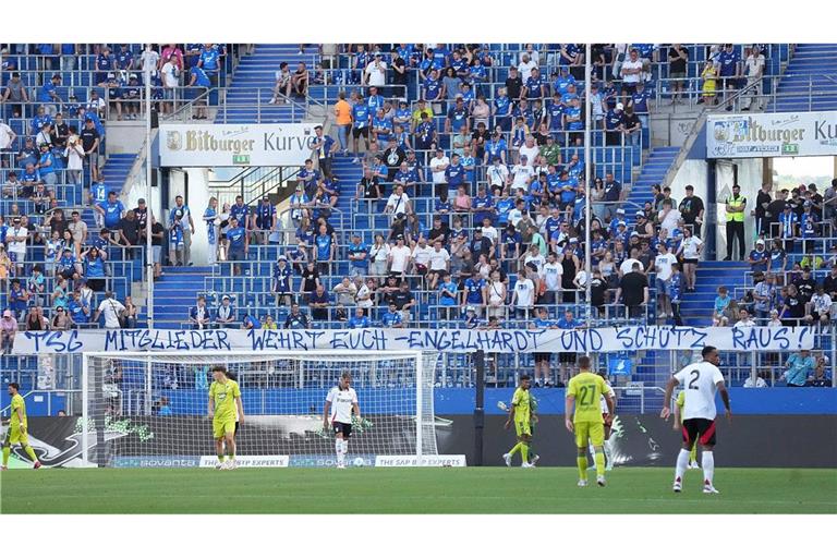 Pre-Zero Arena in Sinsheim: Der Verein befindet sich in einem Konflikt mit einem Teil seiner Fans (Archivfoto).