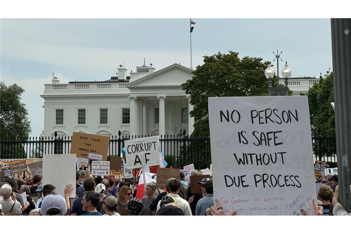 Proteste erreichen auch das Weiße Haus