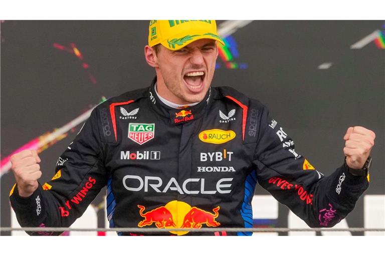 Pure Freude und auch große Genugtuung bei Max Verstappen