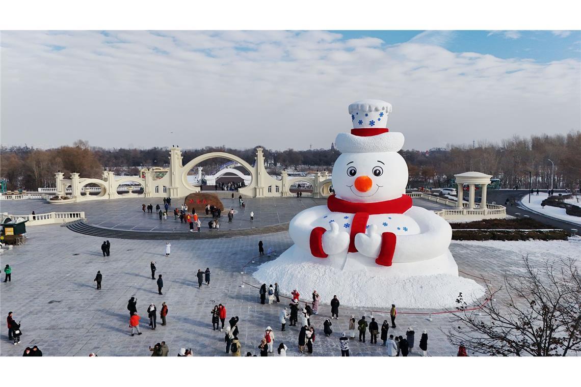 Riesenschneemann in China