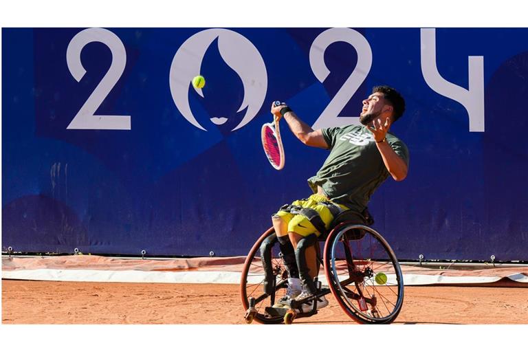 Rollstuhltennis bei den Paralympics 2024 in Paris.