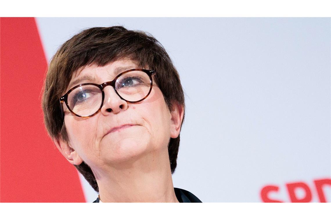 Saskia Esken steht seit 2019 an der Spitze der SPD.